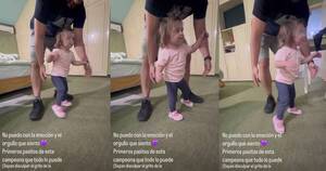 La Nación / ¡Dale Candela! La pequeña dio sus primeros pasos