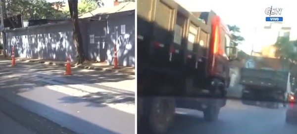 Diario HOY | Camiones de una obra entorpecen la circulación en Villa morra, denuncian
