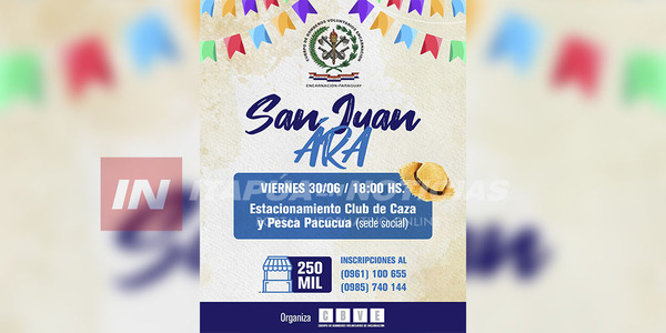SAN JUAN ARA DE LOS BOMBEROS VOLUNTARIOS SERÁ EL PRÓXIMO 30 DE JUNIO - Itapúa Noticias