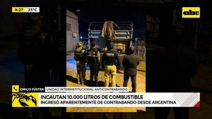 Video: Incautaron 10.000 litros de combustible aparentemente de contrabando tras operativo - ABC Noticias - ABC Color