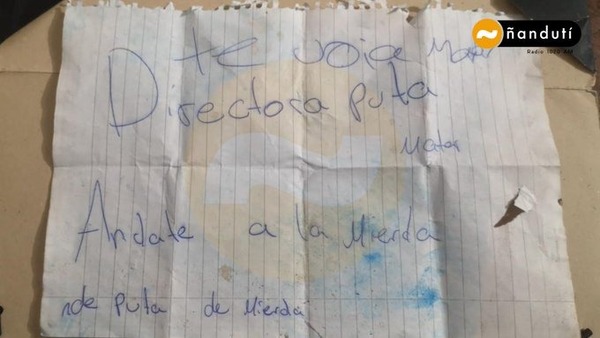 Encuentran mensaje amenazante dirigido a la directora de un colegio en PJC - ADN Digital