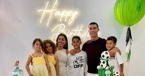La Nación / Cristiano Ronaldo y Georgina Rodríguez celebran por partida doble