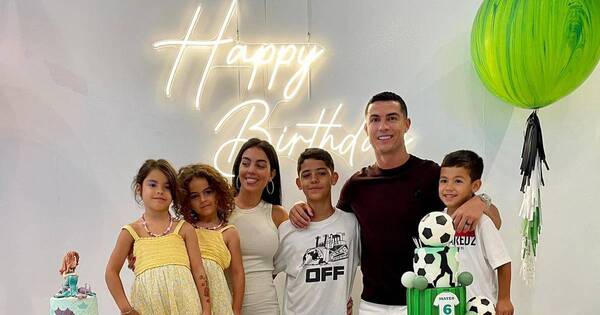 La Nación / Cristiano Ronaldo y Georgina Rodríguez celebran por partida doble