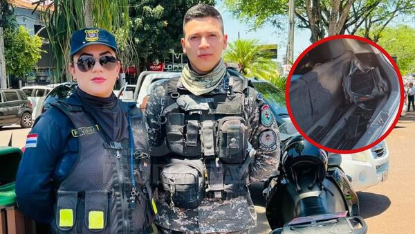 Canindeyú: agente del grupo Lince y una PMT caen con supuesta marihuana | 1000 Noticias