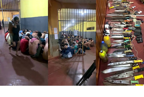 Realizan requisa al “estilo Bukele” en cárcel de PJC
