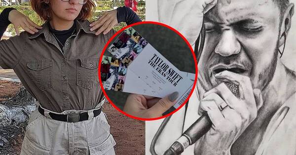 La Nación / Fan paraguaya de Taylor Swift pinta retratos para acudir a show en Brasil