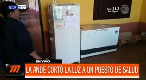 ANDE corta energía a Unidad de Salud por deuda de G. 25 millones