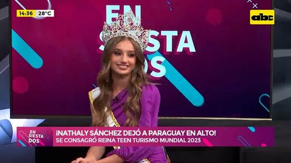 Video: Nathaly Sánchez dejó en alto al país en Aruba - Ensiestados - ABC Color