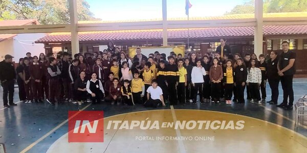 ALUMNOS DELGADENSES RECIBIERON CHARLA SOBRE ALCOHOLISMO Y DROGADICCIÓN - Itapúa Noticias
