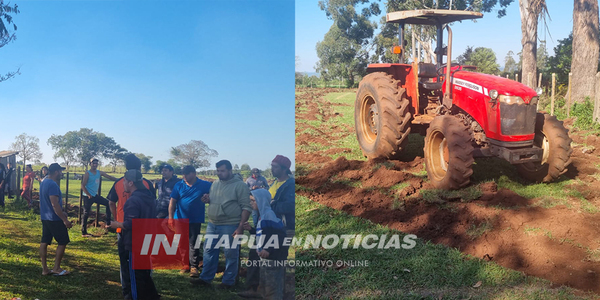 CON UN TRACTOR DESTROZARON CANCHA DE SAN LORENZO DE CARLOS A. LÓPEZ - Itapúa Noticias