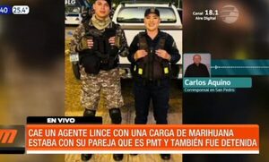 Agente Lince y su pareja detenidos con carga de marihuana | Telefuturo