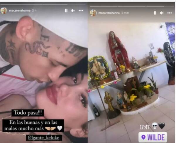 La novia encomendó la libertad de L-Gante a su santo de cabecera