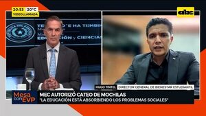 Video: Ministerio de Educación autorizó la revisión de mochilas en los colegios - Mesa de Periodistas - ABC Color