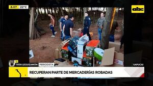 Video: Recuperan parte de las mercaderías robadas  - ABC Noticias - ABC Color