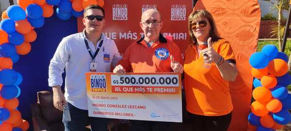 Telebingo Triple entrega 500 millones de guaraníes a un afortunado ganador