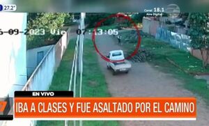 Niño iba a clases y fue asaltado por el camino | Telefuturo