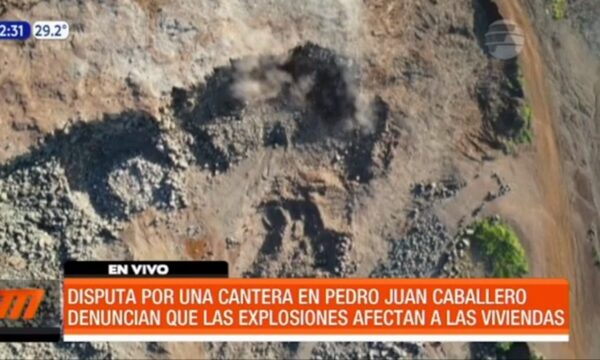 Explotación de cantera molesta a vecinos en Pedro Juan | Telefuturo