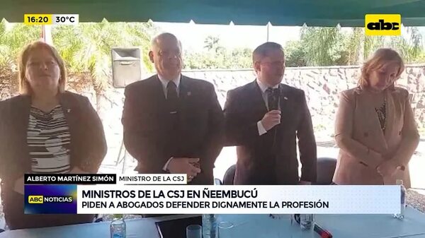 Video: Ministros de la CSJ en Ñeembucú - ABC Noticias - ABC Color