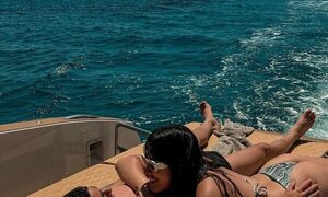 ¡Candentes! Almirón y su doña incendiaron Grecia