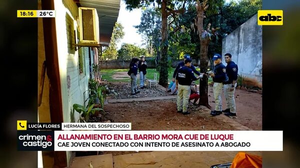Video: cae joven conectado con intento de asesinato a abogado - Crimen y castigo - ABC Color