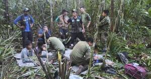 La Nación / Colombia: los 4 niños colombianos rescatados en la selva ya reciben tratamiento en Bogotá