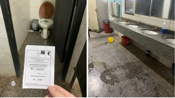 Estación de Buses recauda G. 4.000.000 al día por baños, pero están sucios, denuncian