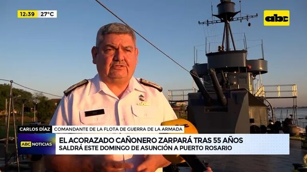 Video: El acorazado cañonero zarpará tras 55 años - ABC Noticias - ABC Color