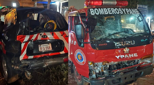 Diario HOY | Iban para un servicio y chocaron sus móviles: accidente entre bomberos en Ypané