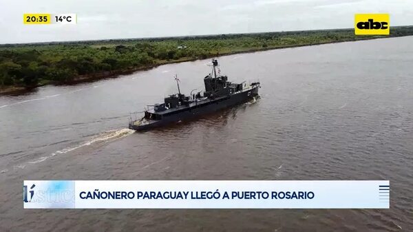 Video: Cañonero Paraguay llegó a Puerto Rosario - Periodísticamente - ABC Color
