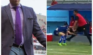 (VIDEO)Extécnico de Cerro a los golpes con peloteros en pleno campo de juego