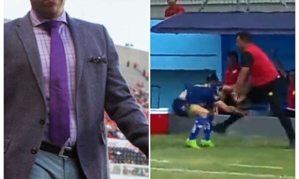 (VIDEO)Extécnico de Cerro a los golpes con peloteros en pleno campo de juego