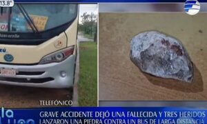 ¡Insólito! Pasajera falleció tras ser impactada por una piedra | Telefuturo