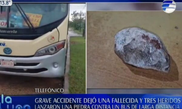 ¡Insólito! Pasajera falleció tras ser impactada por una piedra | Telefuturo