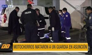 Motochorros mataron a un guardia en medio de un asalto en Asunción | Telefuturo