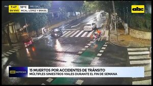Video: Accidentes de tránsito durante el fin de semana  - ABC Noticias - ABC Color