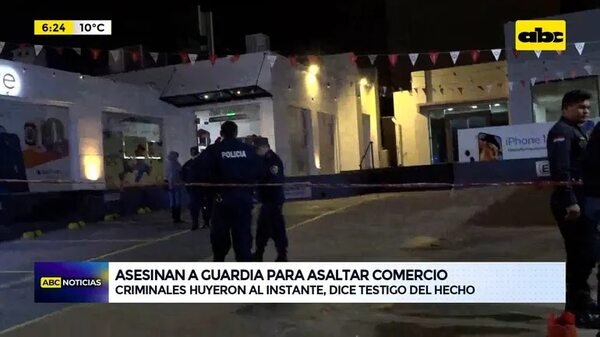 Video: Asesinan a guardia para asaltar comercio - ABC Noticias - ABC Color
