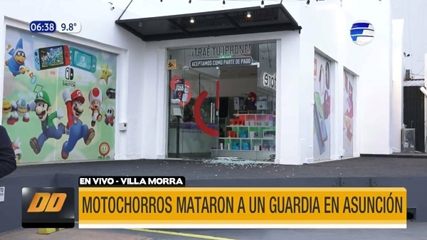Motochorros asesinan a guardia de seguridad en Villa Morra