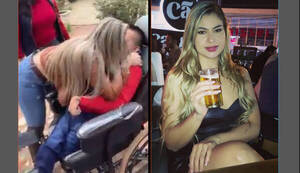 [VIDEO] La "rubia de la cerveza" le dio un alegrón a un fanático