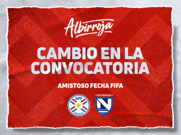 Cambio en la lista de convocados para recibir a Nicaragua - APF