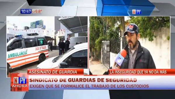Guardias de seguridad exigen que Ministerio de Trabajo se ocupe del sector