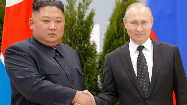 Kim Jong-un ofreció “pleno apoyo y solidaridad” a Vladimir Putin