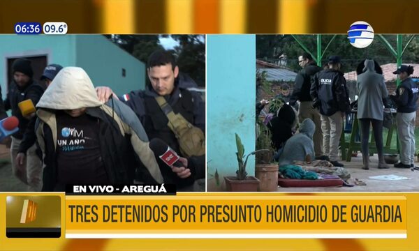 Tres detenidos por presunto homicidio de guardia | Telefuturo