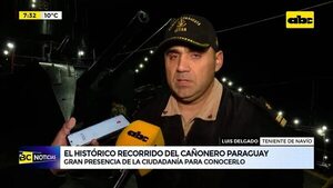 Video: Histórico recorrido del Cañonero Paraguay  - ABC Noticias - ABC Color