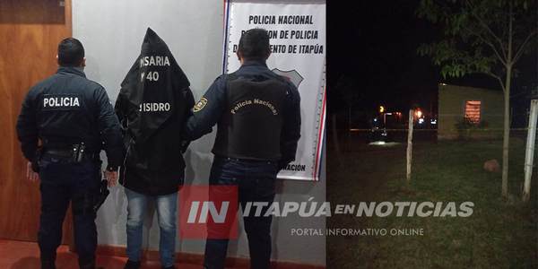DETENCIÓN DE SUPUESTO AUTOR DE HOMICIDIO DOLOSO Y TENTATIVA DE HOMICIDIO DOLOSO - Itapúa Noticias