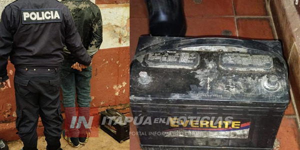 CIRCULABA CON BATERÍA AL HOMBRO Y FUE DETENIDO EN ENCARNACIÓN - Itapúa Noticias