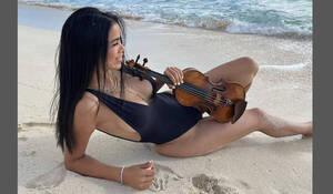 ¡Mamau! La violinista que quiere ser flamante Miss Mundo Paraguay