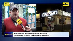 Video: Gremio de guardias privados y afines pide mejores condiciones laborales - ABC Noticias - ABC Color