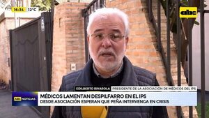 Video: Sindicato de médicos lamenta despilfarro en IPS - ABC Noticias - ABC Color