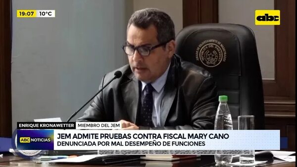 Video: JEM admite pruebas contra la fiscal Mary Cano - ABC Noticias - ABC Color