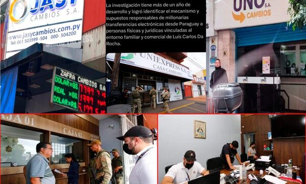 Casas de cambio estarían vinculadas a gigantescos esquemas de lavado, según Secretaría N. Antidrogas – Diario TNPRESS